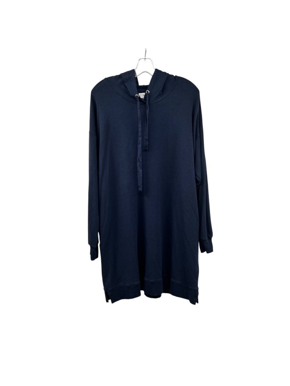 The Drop Womens Hooded Dress Long Sweatshirt Sleeve Navy Size XL Pockets